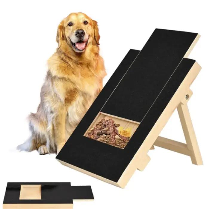 Jouet de grattage en bois avec boîte à friandises et lime à ongles pour chiens usage quotidien et cadeau occasionnelle