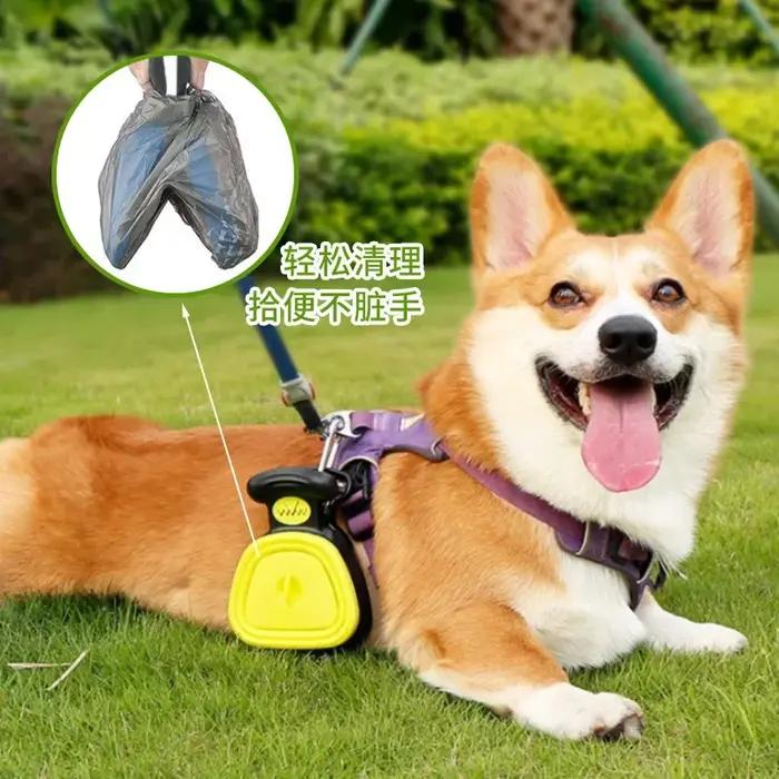 Distributeur de sacs de merde de chien en plein air, Scooper pliable de voyage, cueilleur de déchets d'animaux, outils de nettoyage, produits pour animaux de compagnie