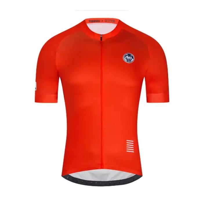 Vendull nouveau Maillot de cyclisme rouge à manches courtes vêtements de vélo Ropa cyclisme Triathlon vêtements de vélo vtt Maillot Ciclismo