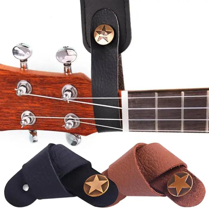 Corde de liaison de cou de guitare, matériau PU, sangle de guitare Folk pour ukulélé, basse, accessoires d'instruments de guitare conventionnels