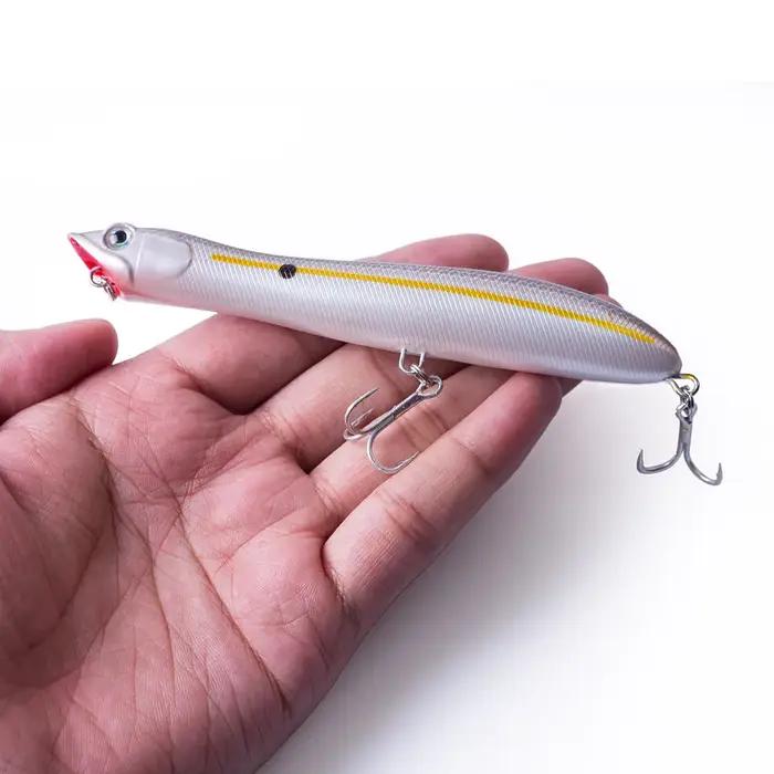 Leurre de pêche flottant 120mm/18g Topwater Pencil Popper Snakehead Wobblers Tackle Baits Minnow pou