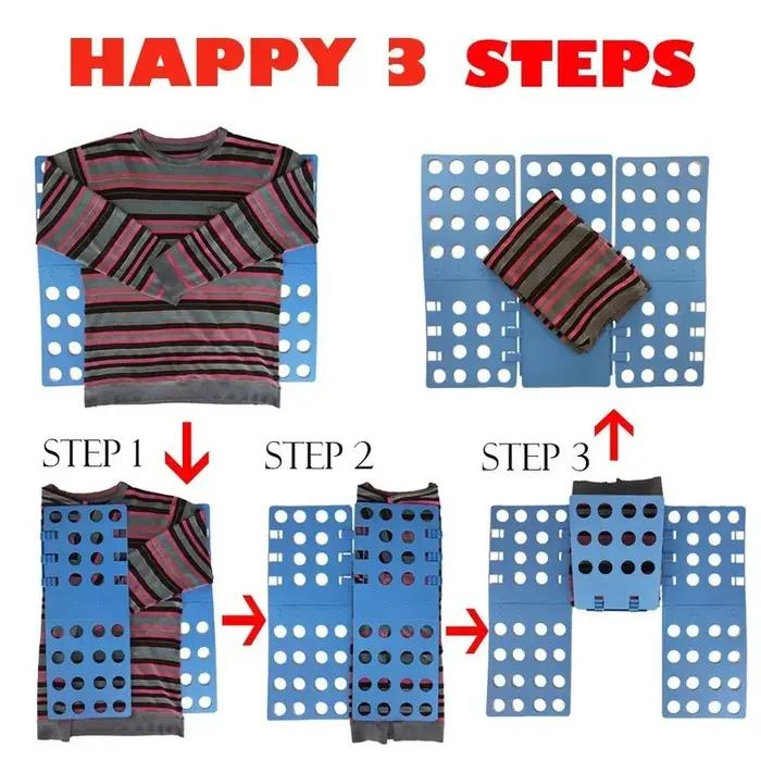 Planche Pliante pour Vêtements Plastique Composite PP Adulte Enfant Organiser Rangement Garde-Robe Occasions Spéciales