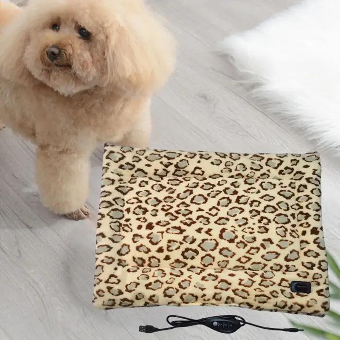 Coussin chauffant lavable pour animaux de compagnie