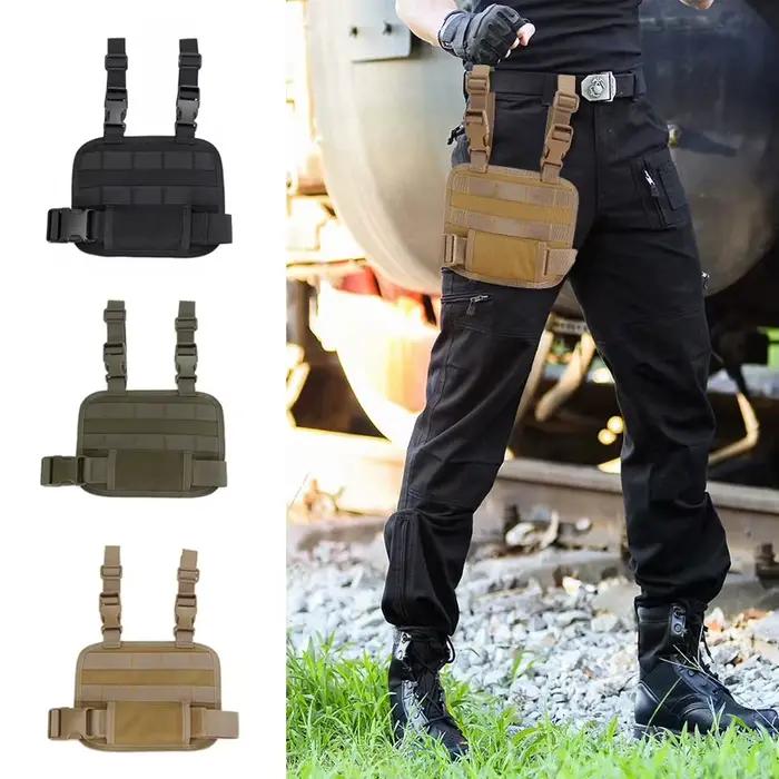Plateforme tactique jambe molle ajustable - Support cartouchière pour cuisse avec système MOLLE