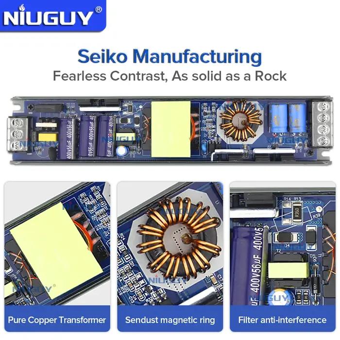 Transformateur d'éclairage LED ultramince de haute qualité, alimentation électrique de 36W, 60W, 100