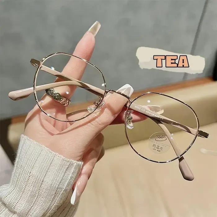 Lunettes de myopie de luxe classiques Vintage Anti-lumière bleue