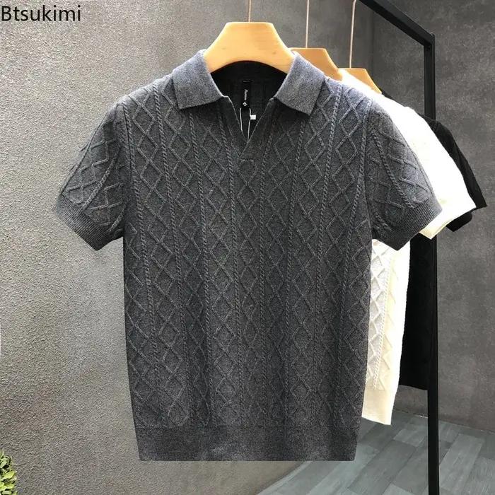 Pulls style polo pour hommes