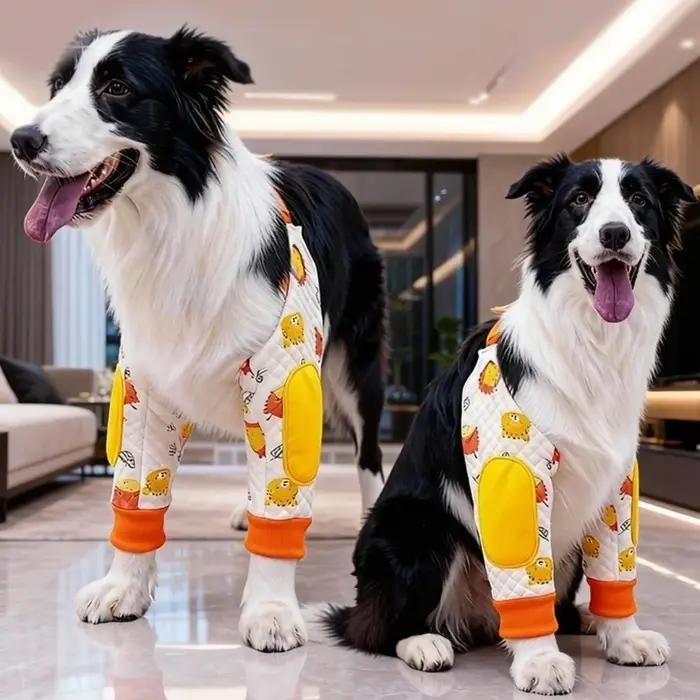Attelle de coude élastique résistante à l'usure pour chien