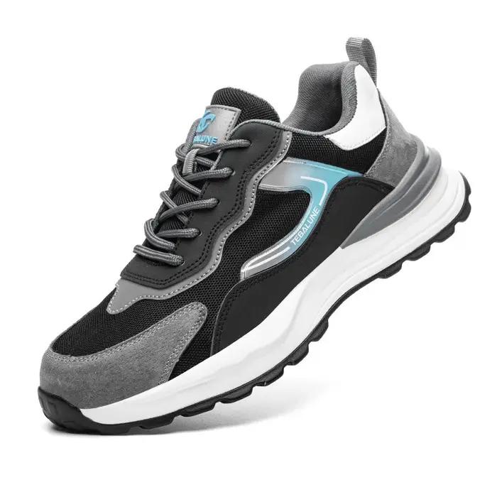 Chaussures de sécurité pour hommes 2026, chaussures de travail à embout d'acier, anti-écrasement, an