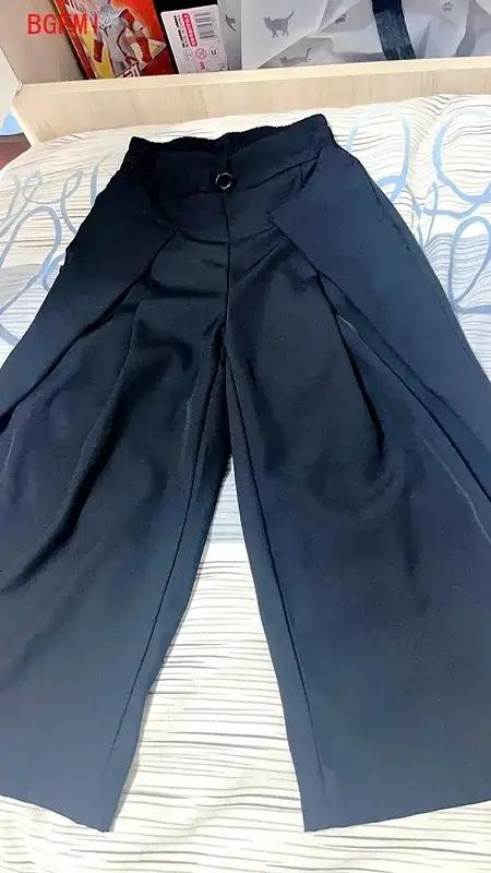 Tenue chemise pour adolescent de 4 à 14 ans, vêtements à la mode pour enfants, nouvelle chemise coréenne avec peinture à l'encre et pantalon de costume à jambes larges, nouvelle collection printemps e