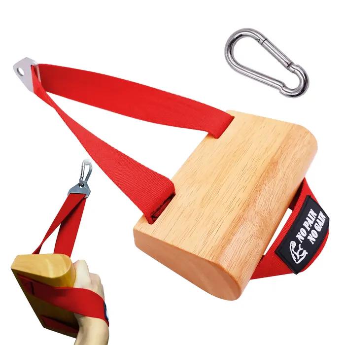Poignée de force de lutte des bras – Entraîneur ergonomique de poignée en bois pour avant-bras et po