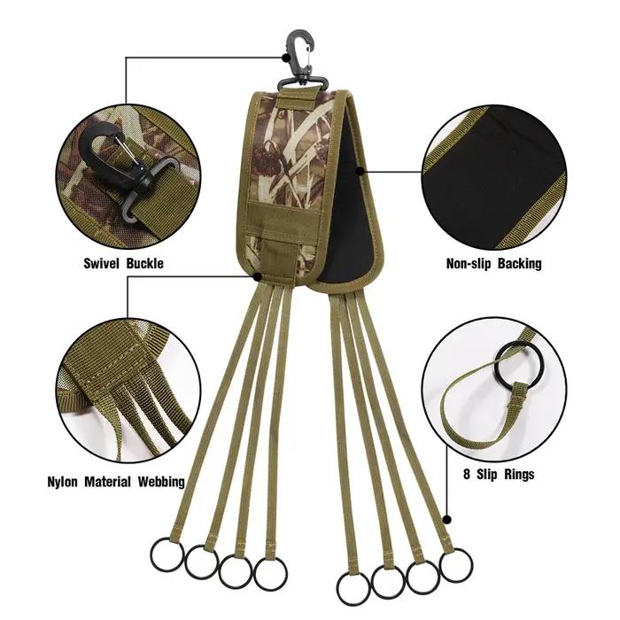 Collier de chasse multifonction avec 12 boucles et épaulette renforcée - harnais durable pour équipement extérieur