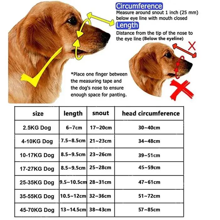 Muselière réglable pour chien en plastique respirant avec bandes réfléchissantes pour chiens de différentes tailles sécurité visibilité nocturne occasions spéciales