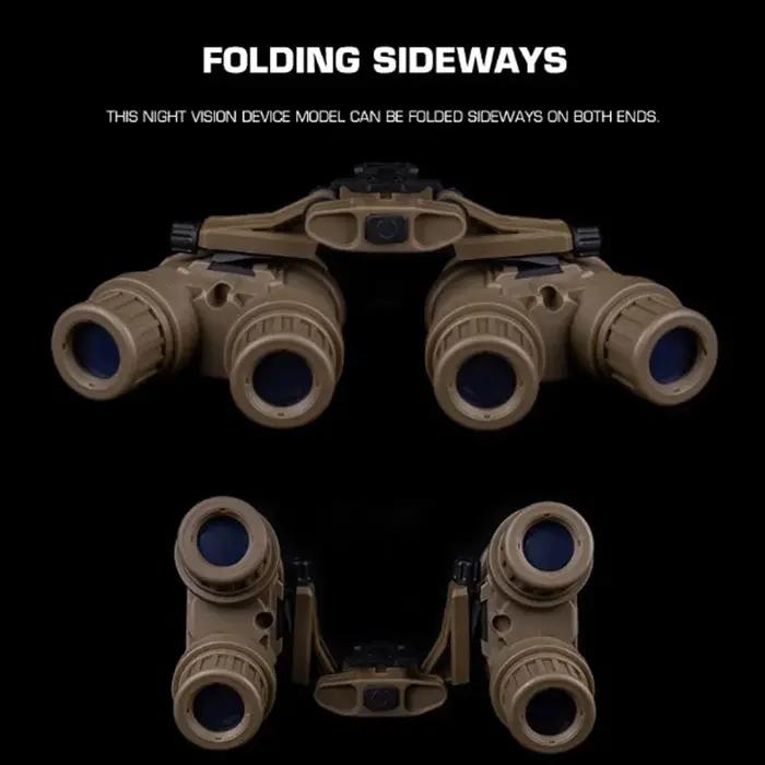 Lunettes de vision nocturne tactiques GPNVG 18 modèle factice - Monture NVG pour airsoft et cosplay