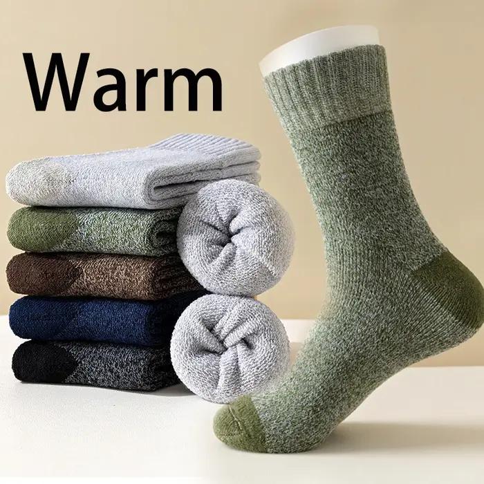 Chaussettes chasse laine mérinos épaisses thermiques hommes randonnée hiver grand froid
