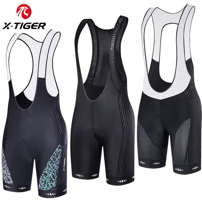 X-TIGER cuissard de cyclisme Pro Licra UPF50 + VTT respirant hommes 5D rembourré collants d'équitati