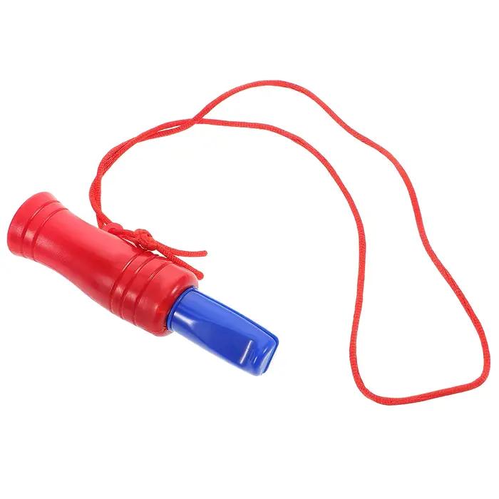 Appel de canard simulé pour chasse - Sifflet plastique léger - Son clair et puissant - Porte-clés inclus