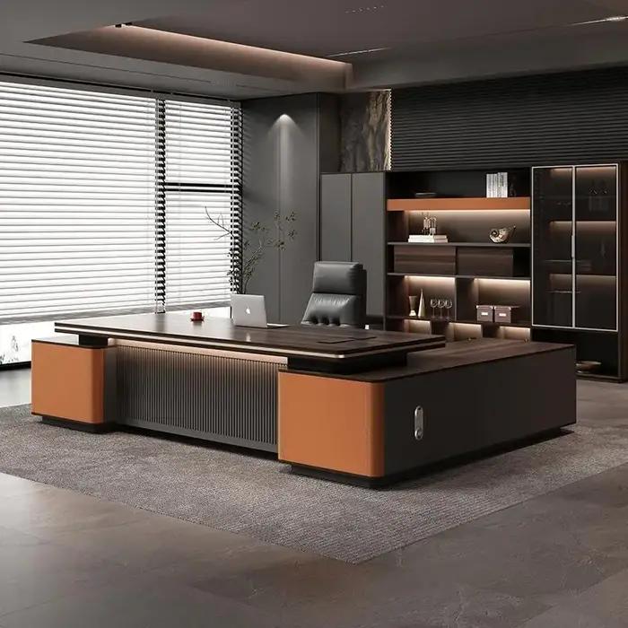Bureaux De bureau modernes design organisateurs stockage poste De travail De luxe bureaux De bureau