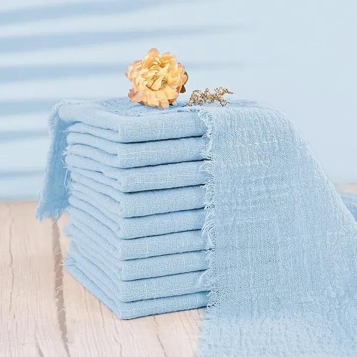 Serviettes en gaze de coton faites à la main