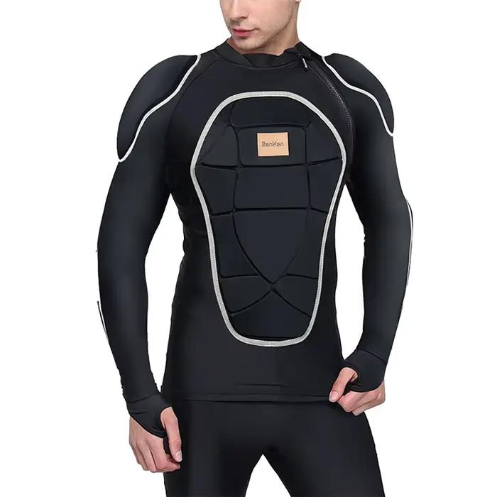 Veste de ski d'hiver, vêtements de Snowboard, armure corporelle, dos, poitrine, sous-vêtements chauds pour hommes, combinaison de protection pour moto et snowboard