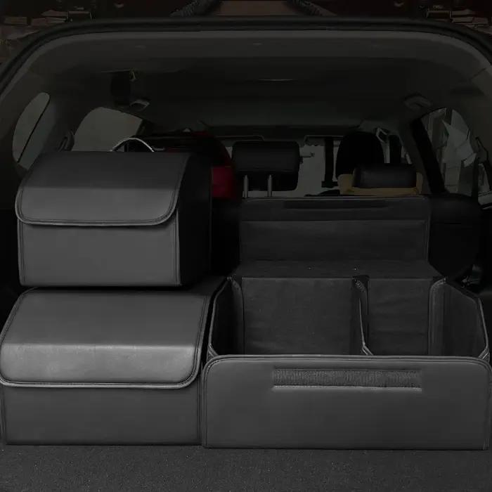 Boîte de rangement pliante pour voiture, grande capacité, boîtes de rangement pour coffre de voiture