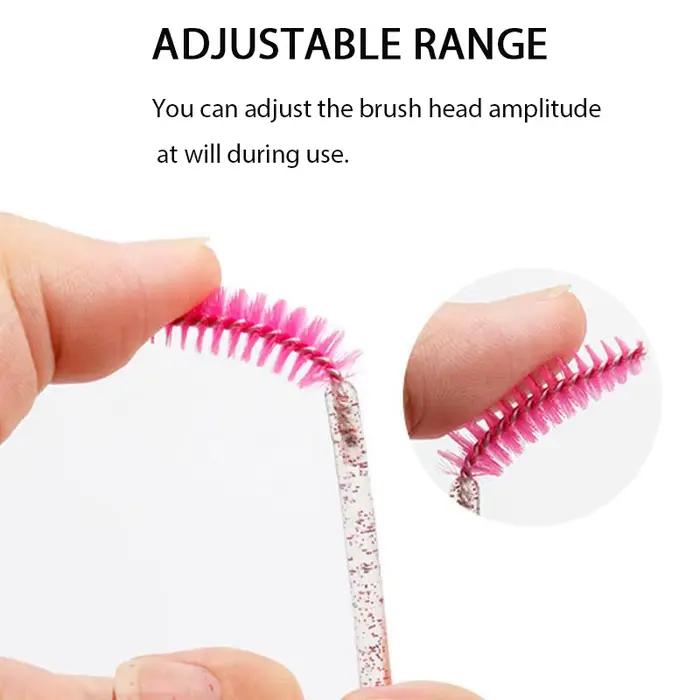 500 pièces brosses à cils Kits de brosses d'extension de cils outil de maquillage pour cils baguette