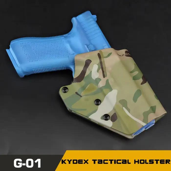 KYDEX – étui de chasse tactique pour pistolet GL17 19 19X 45, étui pour pistolet à ceinture, tractio