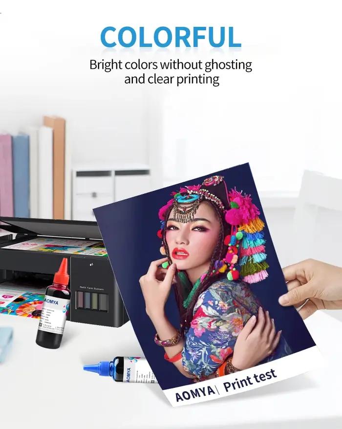 Aomya-Encre pigmentée universelle, 4x100ml, pour Epson Inkjet Pr15, tous les modèles, encre d'impression étanche aux couleurs vives, BK C M Y