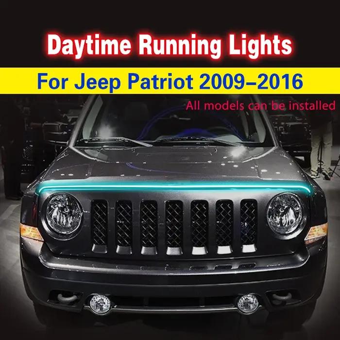 1 pièces 12V LED diurne conduite antibrouillard lampe lumière du jour DRL adapté pour Jeep Patriot 2