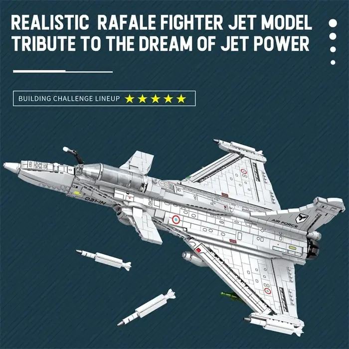 Décennie s de construction de modèle de chasseur Rafale