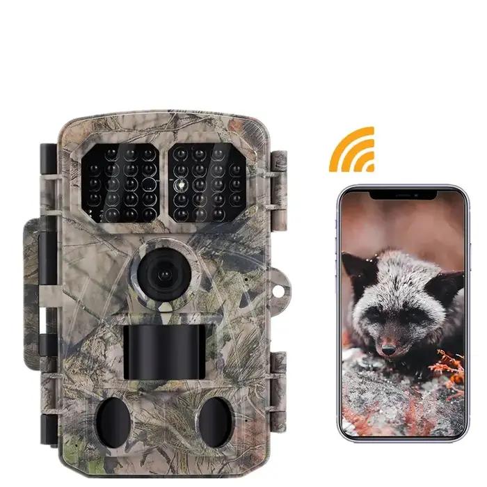 Caméra de chasse et de suivi des sentiers de la faune 4K 48MP, pièges photos avec temps de déclenche
