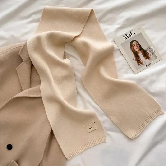 Femmes coréennes foulards en cachemire dame hiver épaissir chaud doux Pashmina châles enveloppes fem