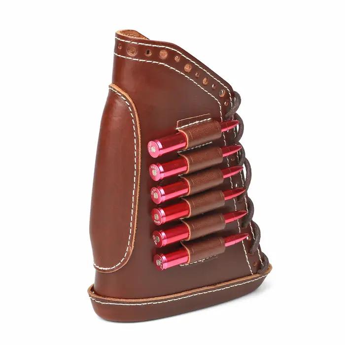 Tourbon-Juste de crosse de fusil de chasse en cuir souple