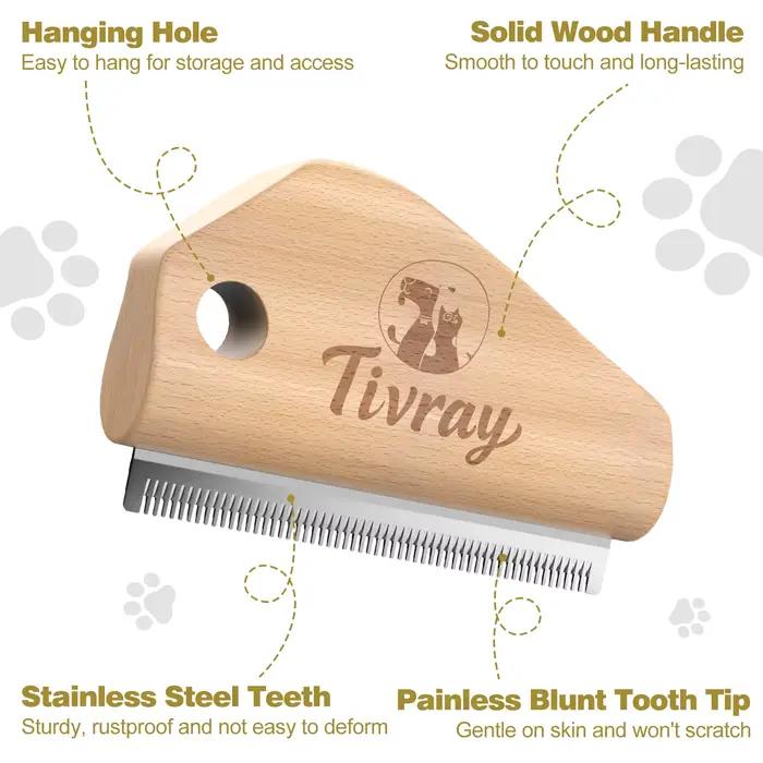 Brosse pour chien anti-poils