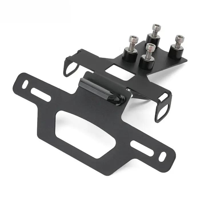 Support de plaque d'immatriculation en aluminium T6 6061 pour Honda CBR500R CB500F Hornet 500 CB 500F CBR 400R avec éclairage LED élégant et moderne pour motards passionnés