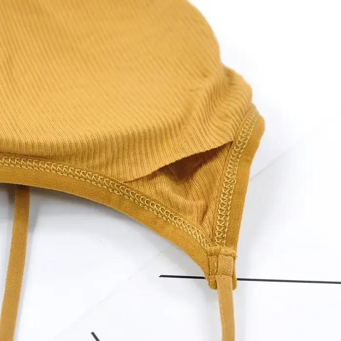 Soutien-gorge de sport amovible sans armatures, avec bretelles fines élastiques, dos élégant, rembou