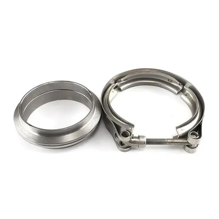 Pince à bande en V mâle femelle, bride d'échappement en acier inoxydable 304, Kits de tuyaux de sile