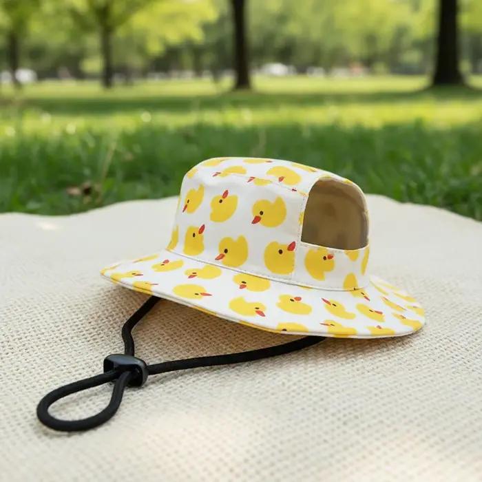 Chapeau pour chien à imprimé mignon pour chiens de petite et moyenne taille
