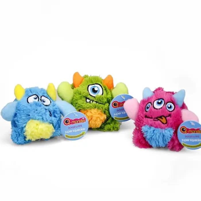 OUZEY Squeaker chiens balles jouet résistant aux morsures jouets en peluche pour petits chiens interactifs balle à mâcher jouets animaux accessoires d'entraînement