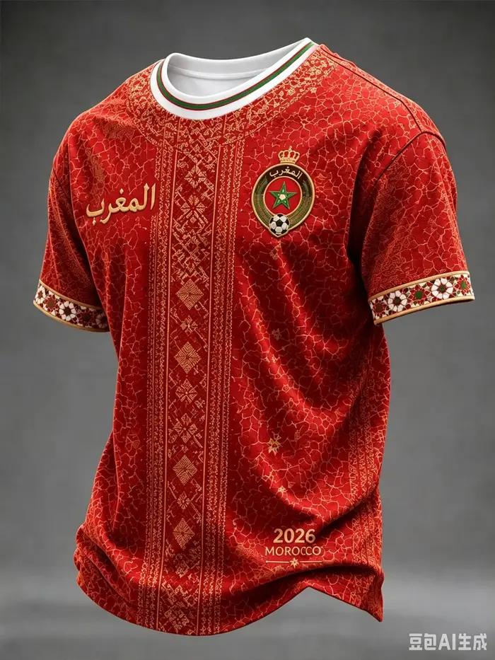 Maillot de football extérieur de l'équipe du Maroc 2026 à manches courtes vert unisexe pour supporters, entraînement et sport décontracté