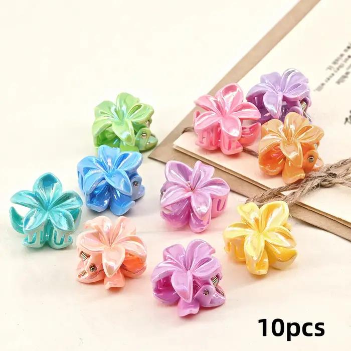 Pinces à cheveux d'été en forme de fleur de jonquille de couleurs mélangées