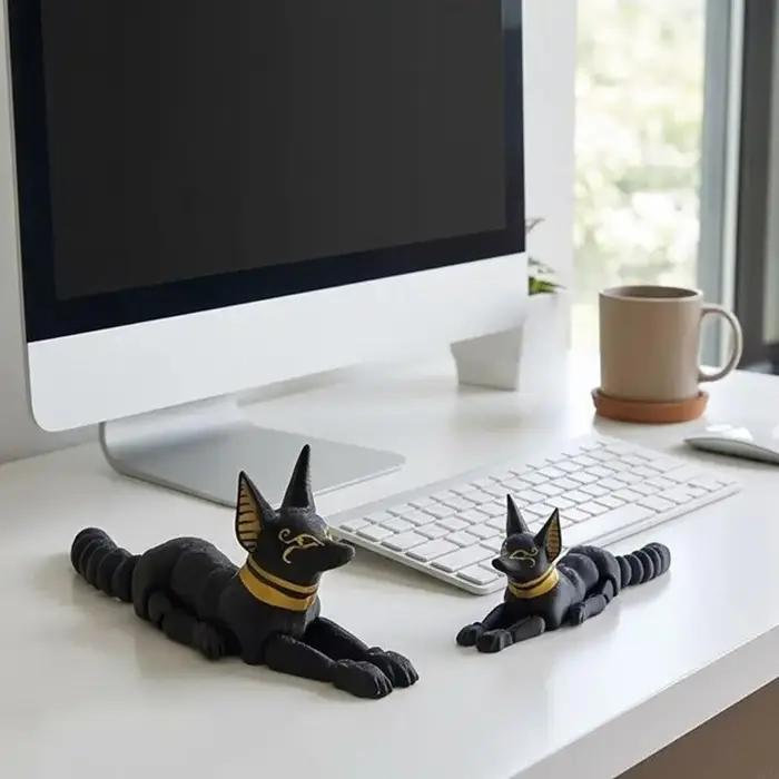 Sculpture chien Anubis 37JD