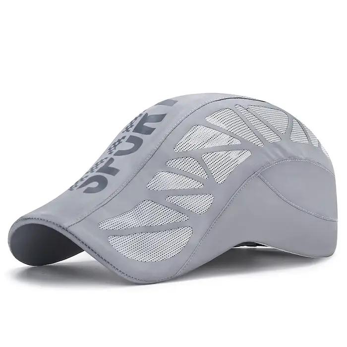 Nouveau Sport d'été lettre avant chapeau hommes respirant maille parasol séchage rapide en plein air bec de canard casqu
