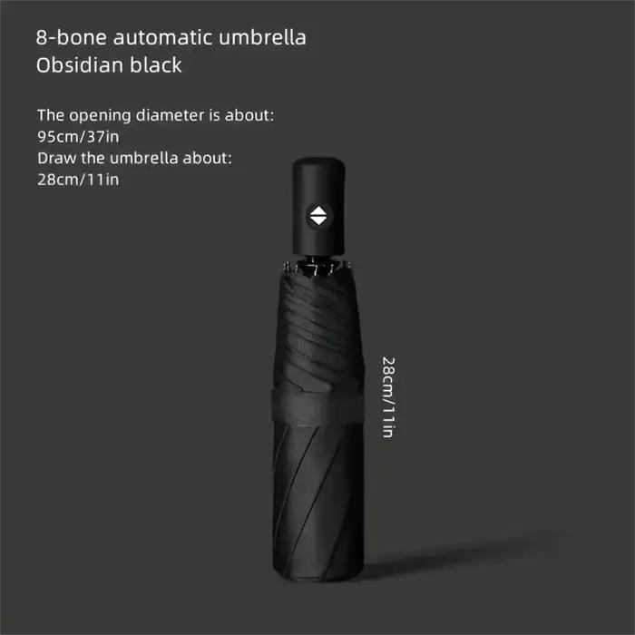 Parapluie en nylon 190T semi-automatique pour femmes protection UV et pluviale grandes occasions spéciales ombrage total