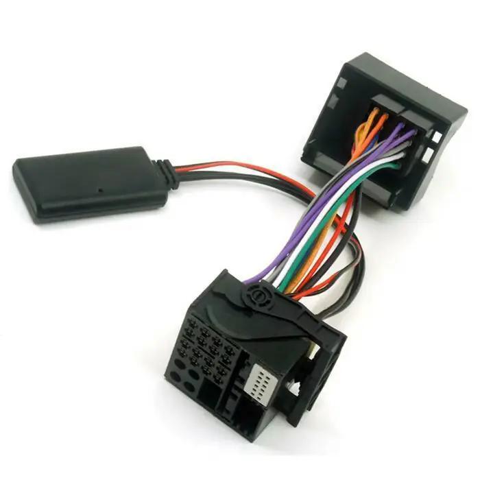 Adaptateur de grande prise audio Bluetooth, câble AUX, 12 broches, BMW E60, E63, E64, E61, E62, nouv