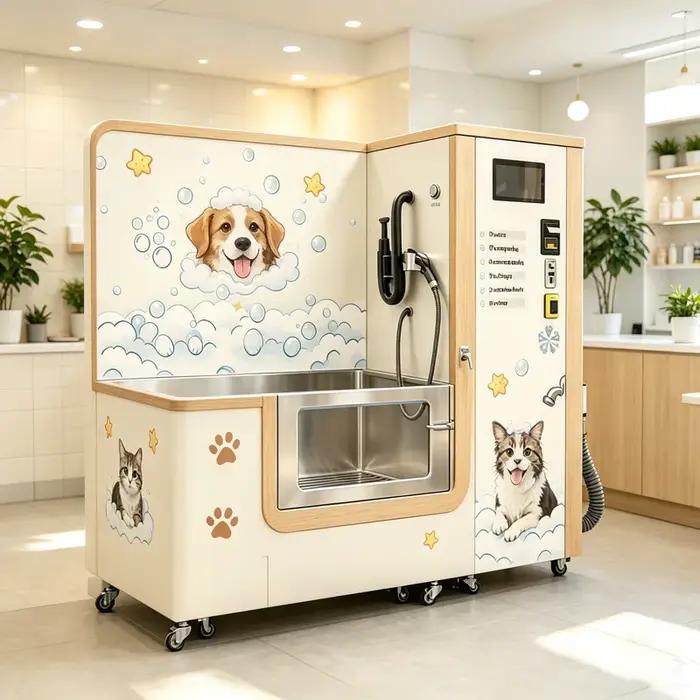 Machine de toilettage automatique pour animaux de compagnie