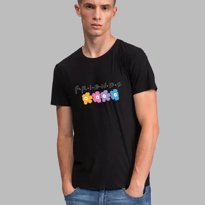 T-shirt à manches courtes et col rond pour hommes