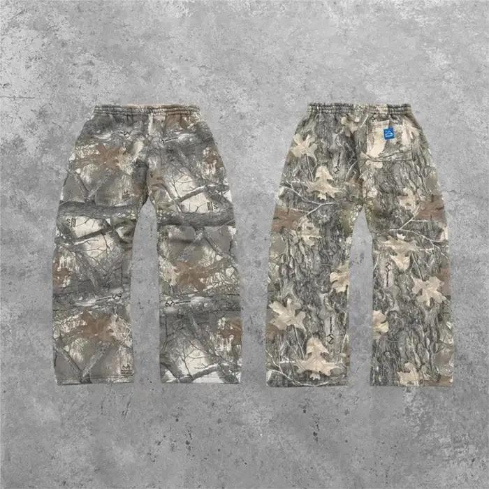 Pantalon camouflage streetwear chasse urbaine - Coupe oversized unisexe hip hop gothique