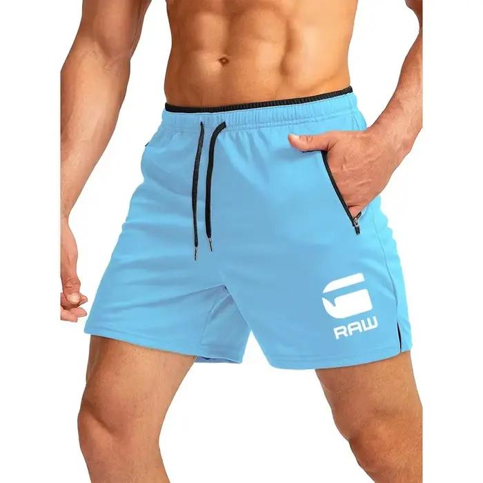Shorts de course décontractés en polyester et coton pour homme, légers, respirants et rapides à sécher pour randonnée et entraînement