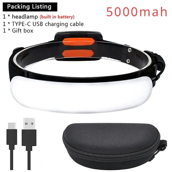 Lampe de poche LED aste USB avec batterie intégrée